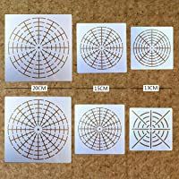 BLUGUL Plantillas de Mandala- Mandala Punteando Plantilla- para Pared de Bricolaje- DIY Piedras Arte- Muebles de Madera…